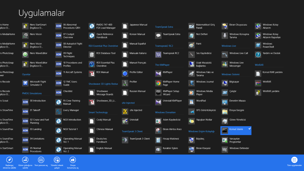 Windows8_Uygulamalar_Komut_Istemi
